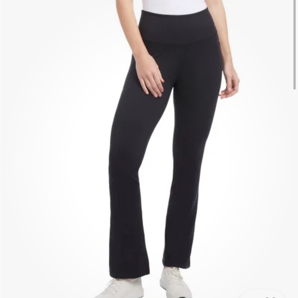 New Jockey studio flare yoga black pants stretch M S 3X L